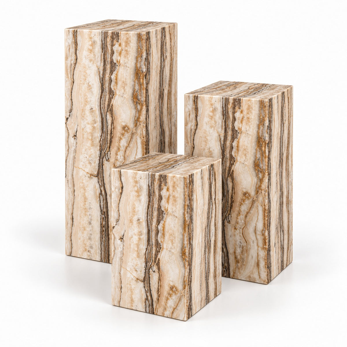 Tiramisu Strata architectural pedestal by OYLIN