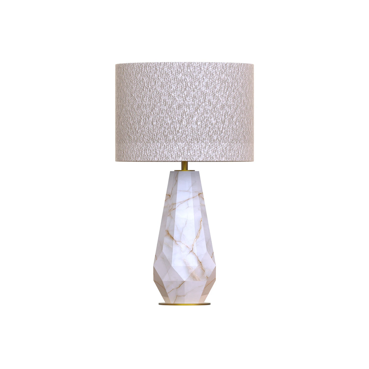 Siena Sculptural Alabaster Table Lamp — alternate product view 2