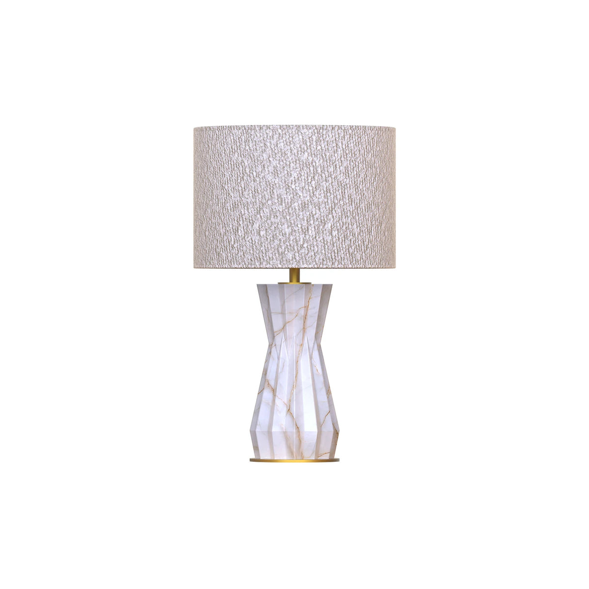 Aureon Compact Sculptural Alabaster Table Lamp — alternate product view 2