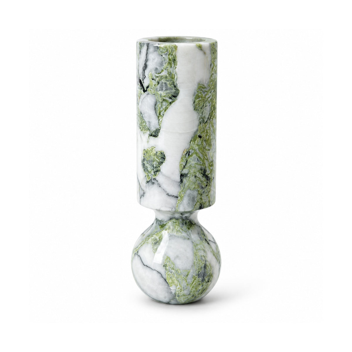 Verdant Relic sculptural natural stone vase by OYLIN
