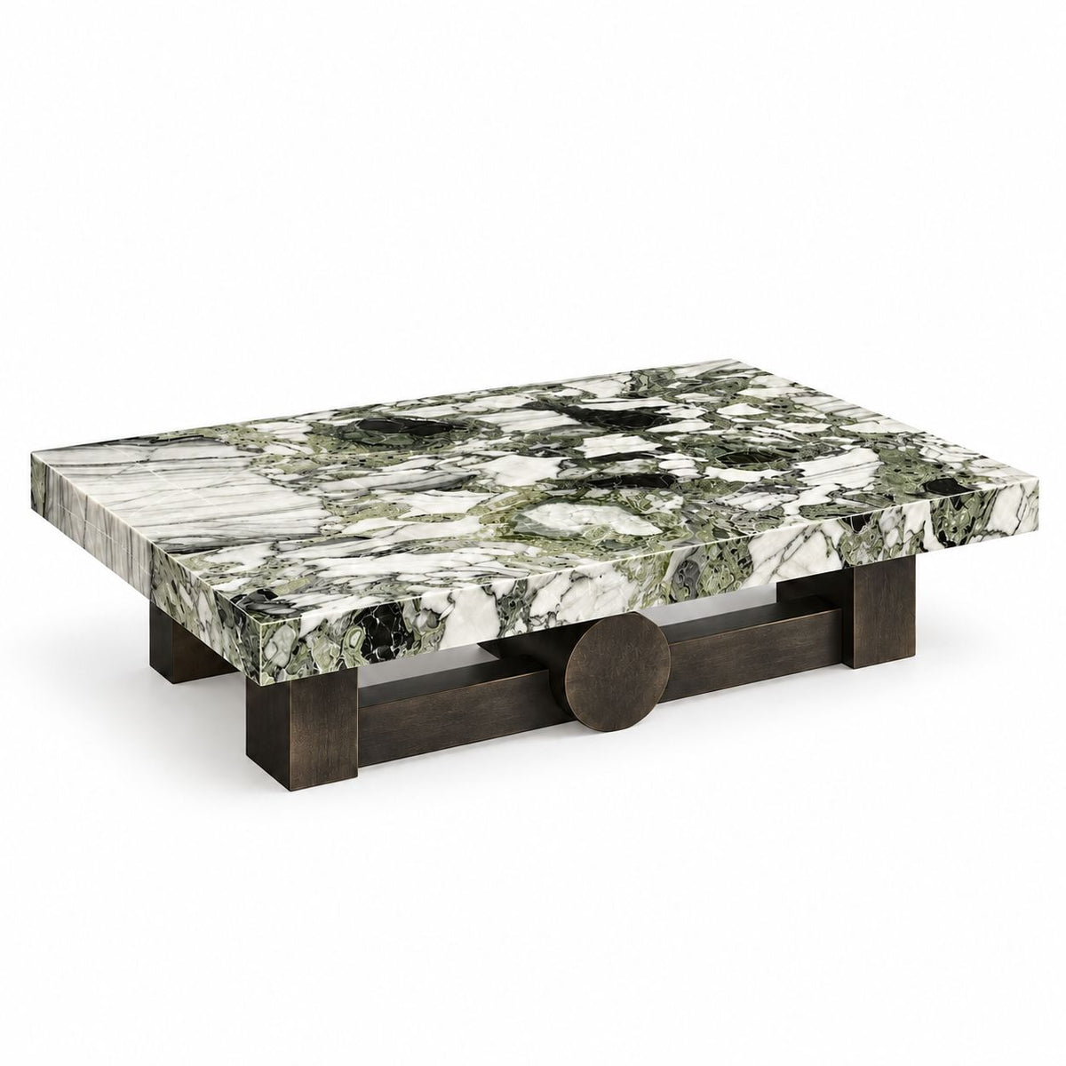 Verdant Relic sculptural natural stone coffee table by OYLIN