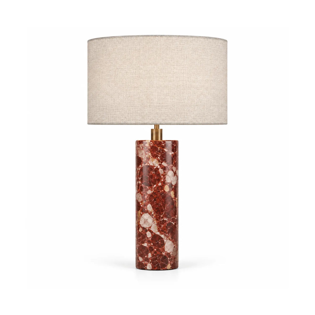Leonora Bulgari Red Marble Table Lamp — alternate product view 2