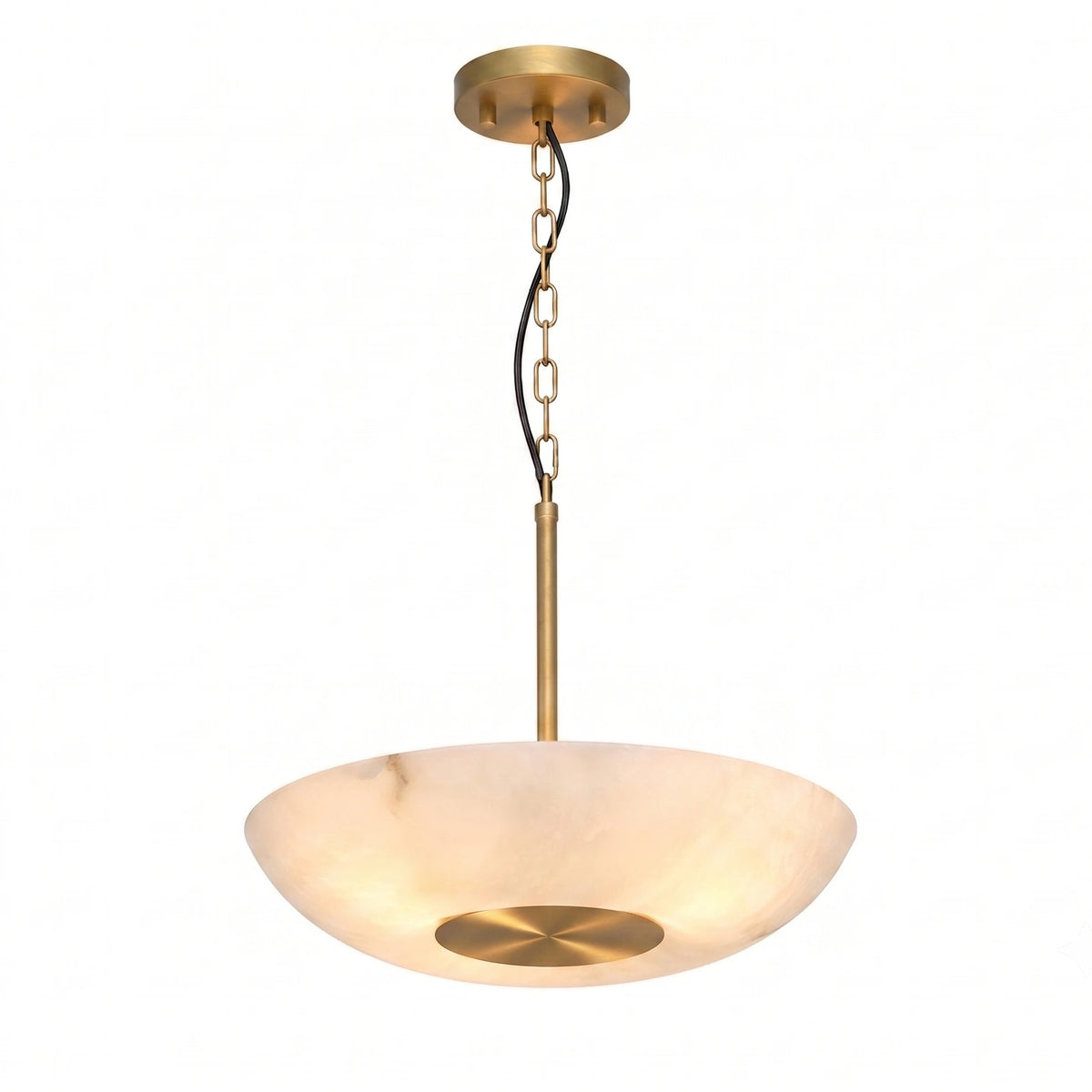 Luna Alabaster Pendant Light — product view