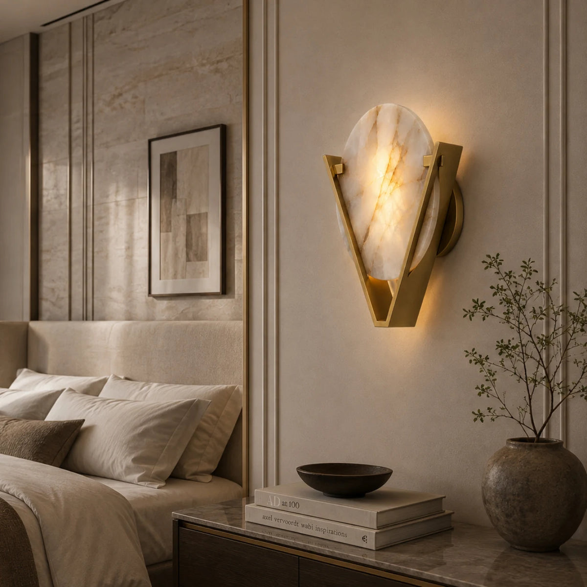 Aurelia Natural Agate Wall Sconce — alternate product view 3