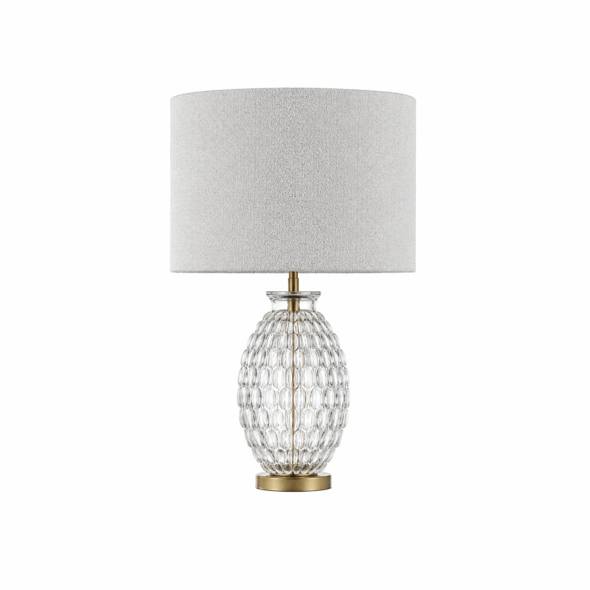 Nerina Opal White Art Glass Table Lamp — alternate product view 2