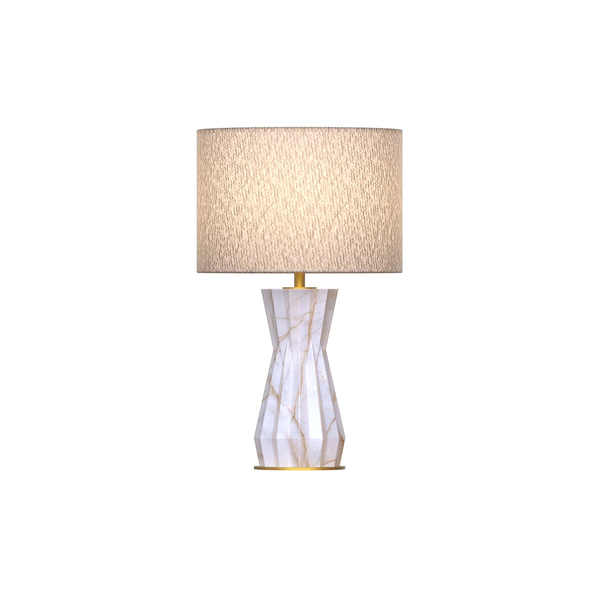 Aureon Compact Sculptural Alabaster Table Lamp — product view