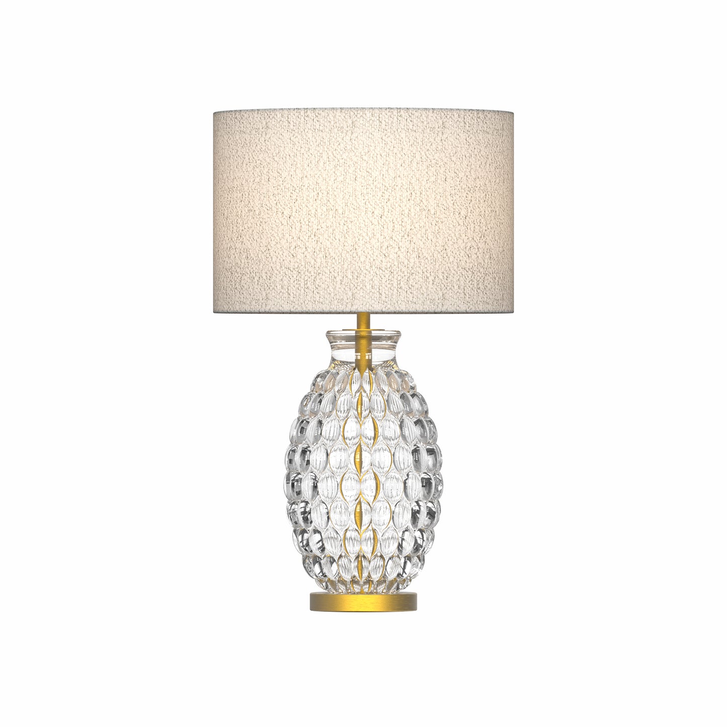 Nerina | Opal White Art Glass Table Lamp