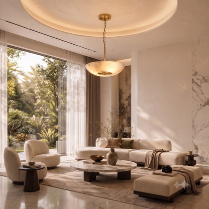 Luna | Alabaster Pendant Light