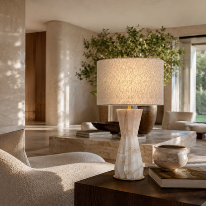 Aureon | Sculptural Alabaster Table Lamp