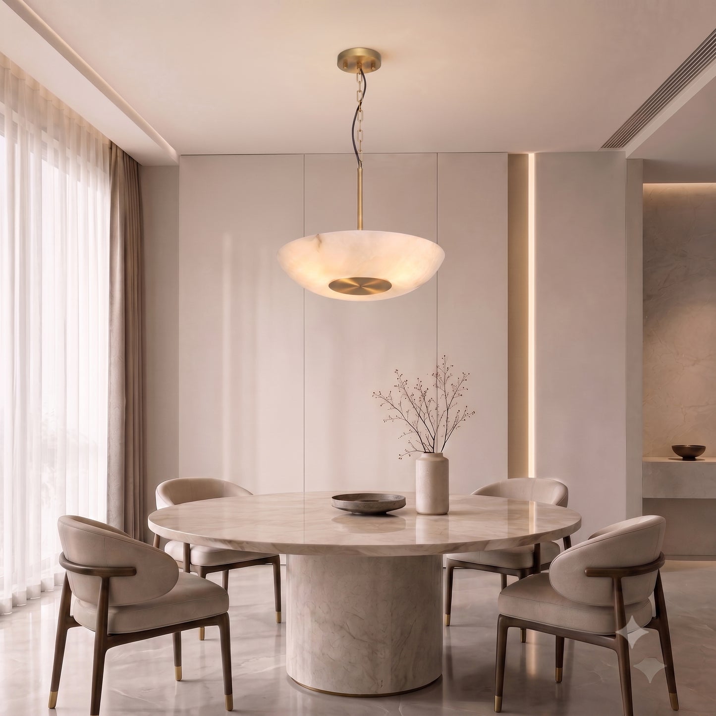 Luna | Alabaster Pendant Light