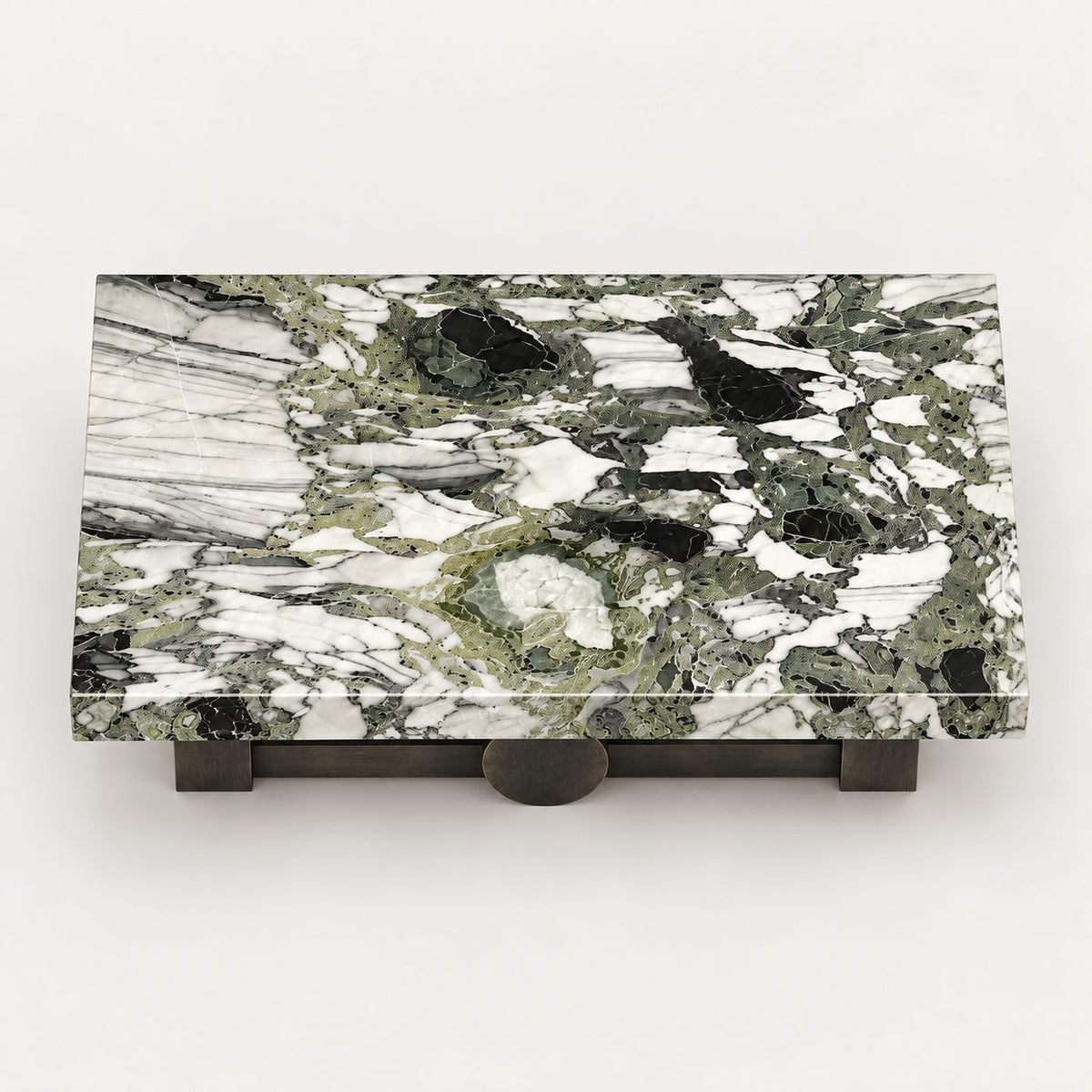 Top view of Verdant Relic natural stone coffee table