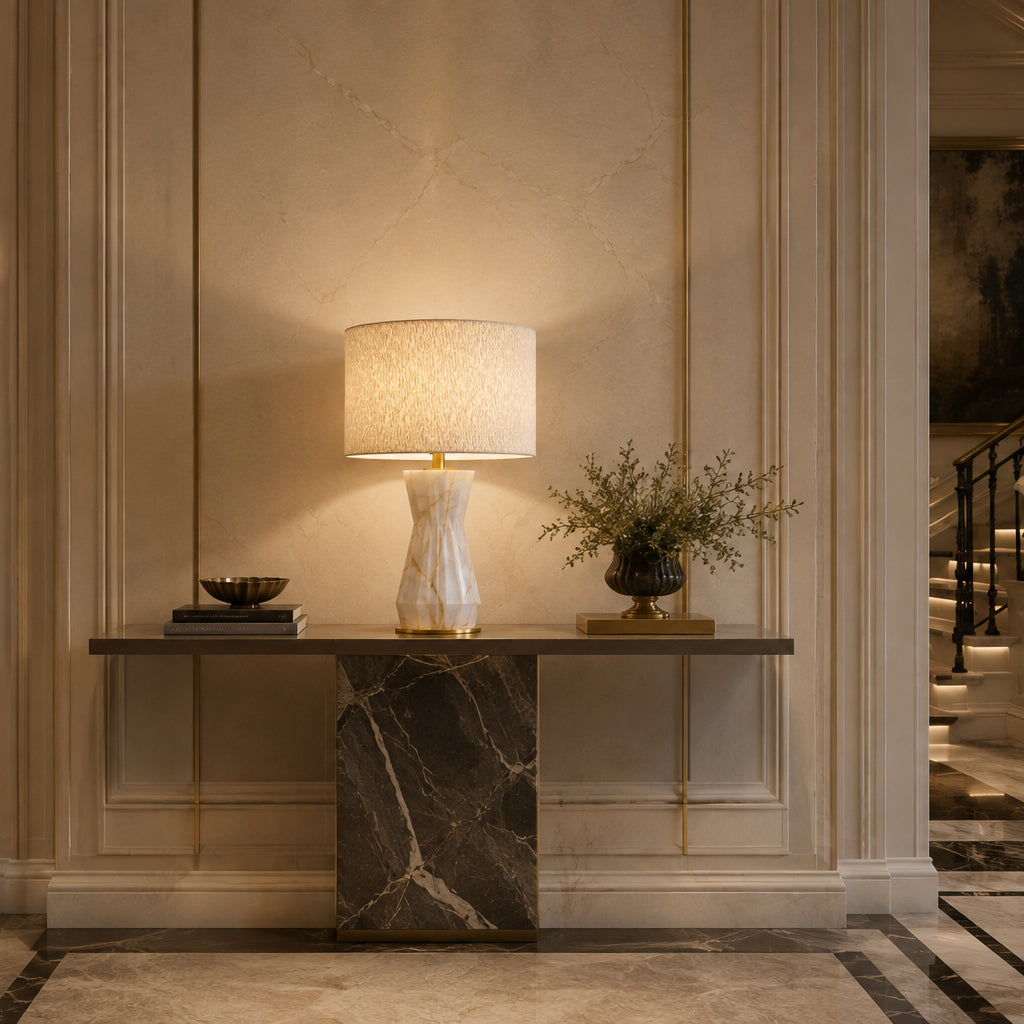 Aureon Compact | Sculptural Alabaster Table Lamp