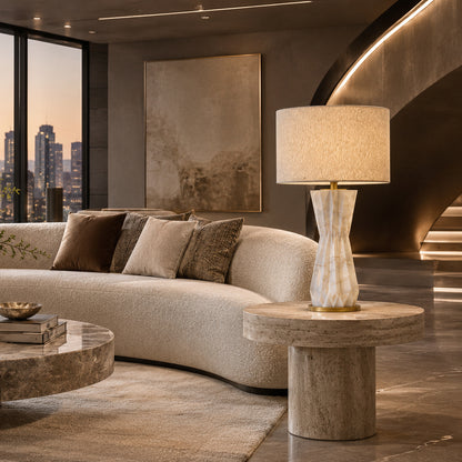 Aureon | Sculptural Alabaster Table Lamp