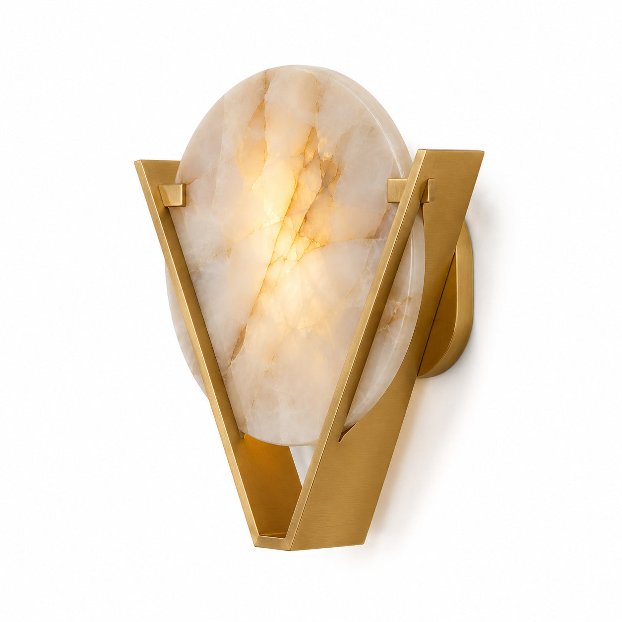 Aurelia | Natural Agate Wall Sconce
