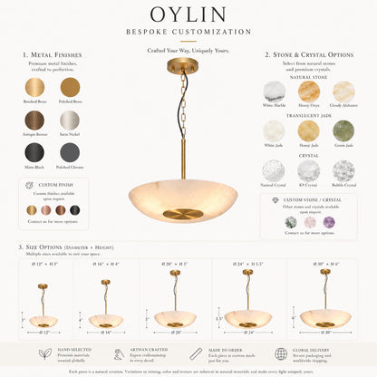 Luna | Alabaster Pendant Light