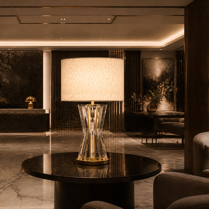 Celestia | Sculptural Crystal Table Lamp