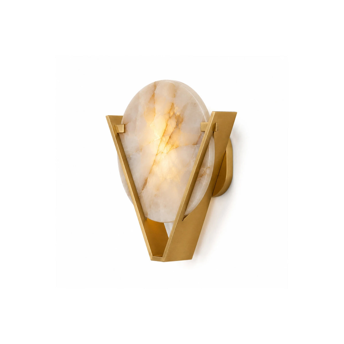 Aurelia | Natural Agate Wall Sconce