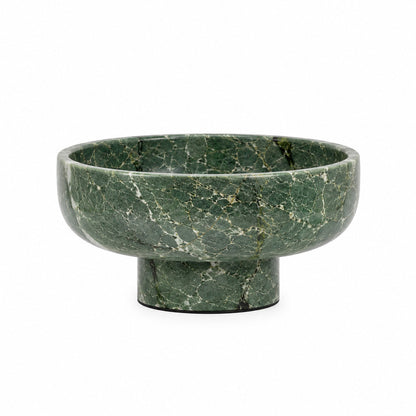 Terra | Verde Alpi Marble Pedestal Bowl