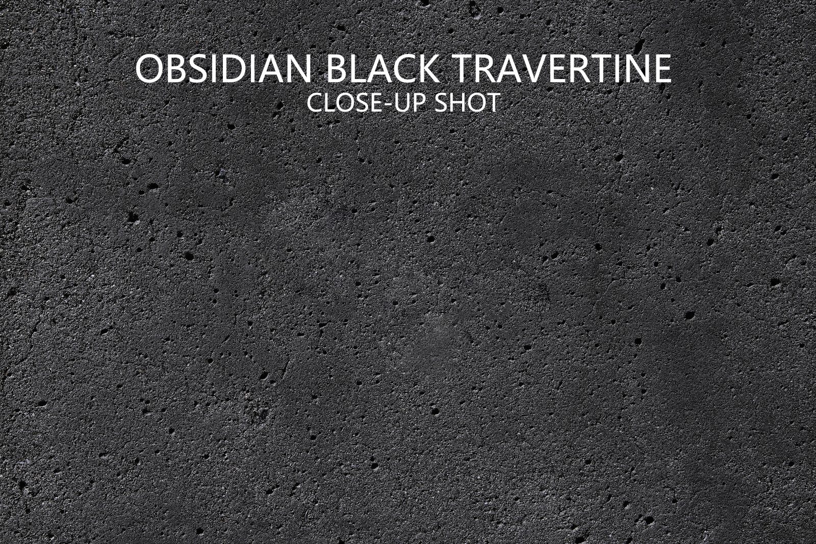 Obsidian Black Travertine